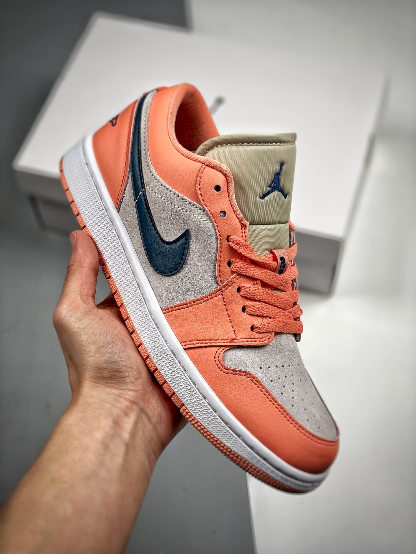 Air Jordan 1 Low Light Madder Root/Dark Teal Green For Sale