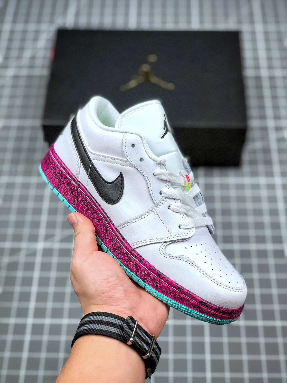 Air Jordan 1 Low Multi-Color Midsoles White For Sale