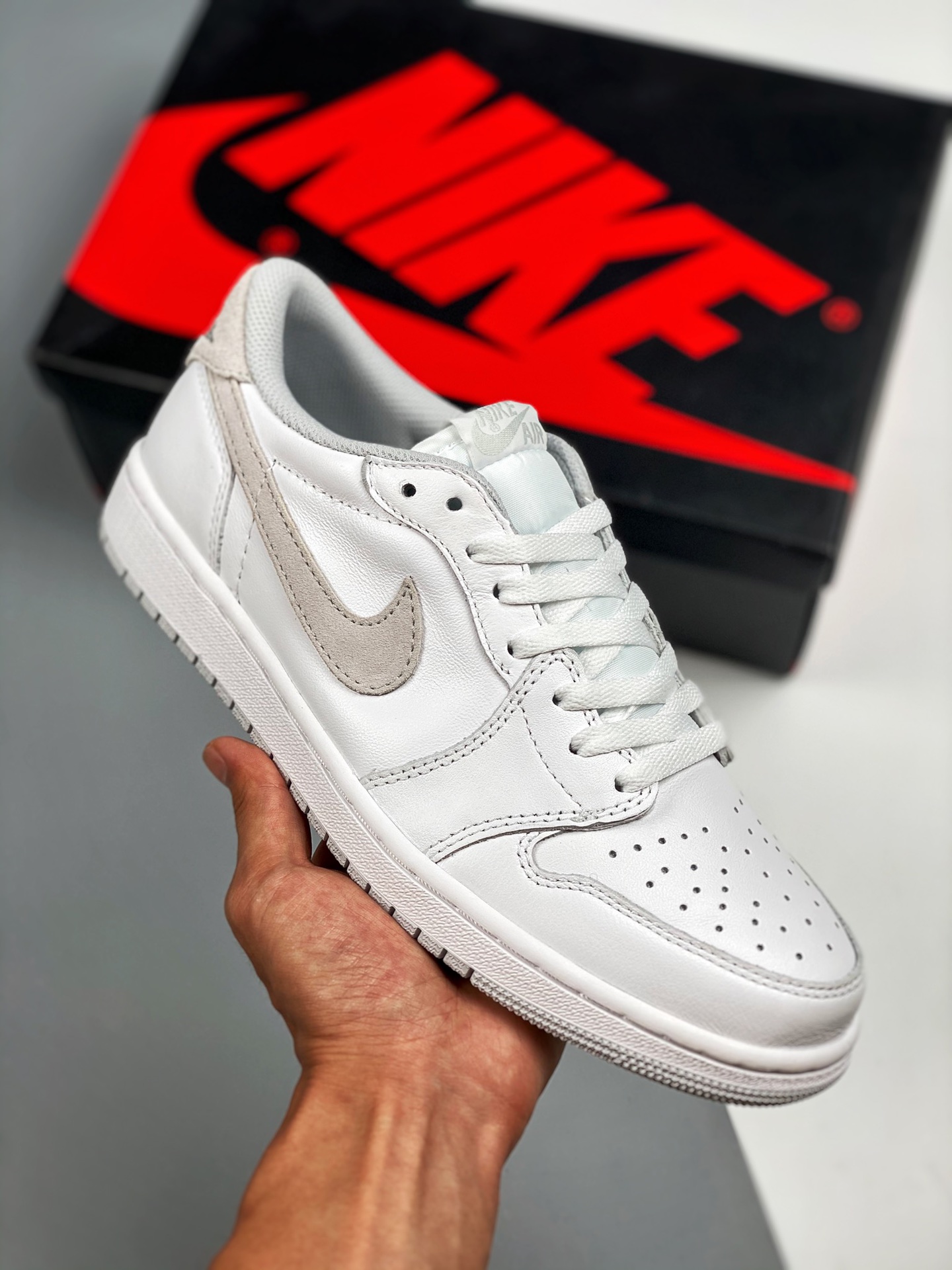 Air Jordan 1 Low OG White/Neutral Grey For Sale