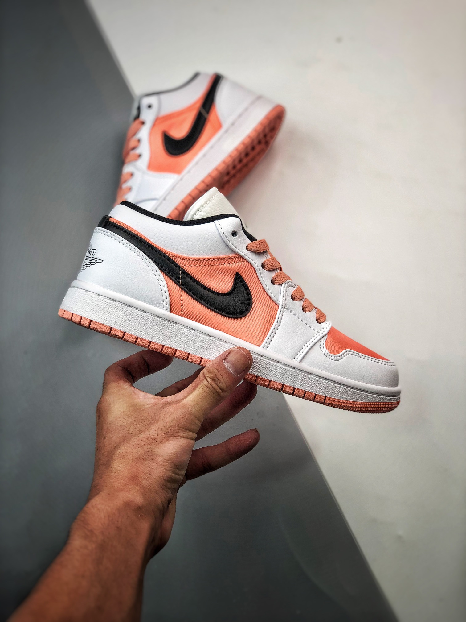 Air Jordan 1 Low ‘Paris’ White/Sky Grey-Football Grey For Sale