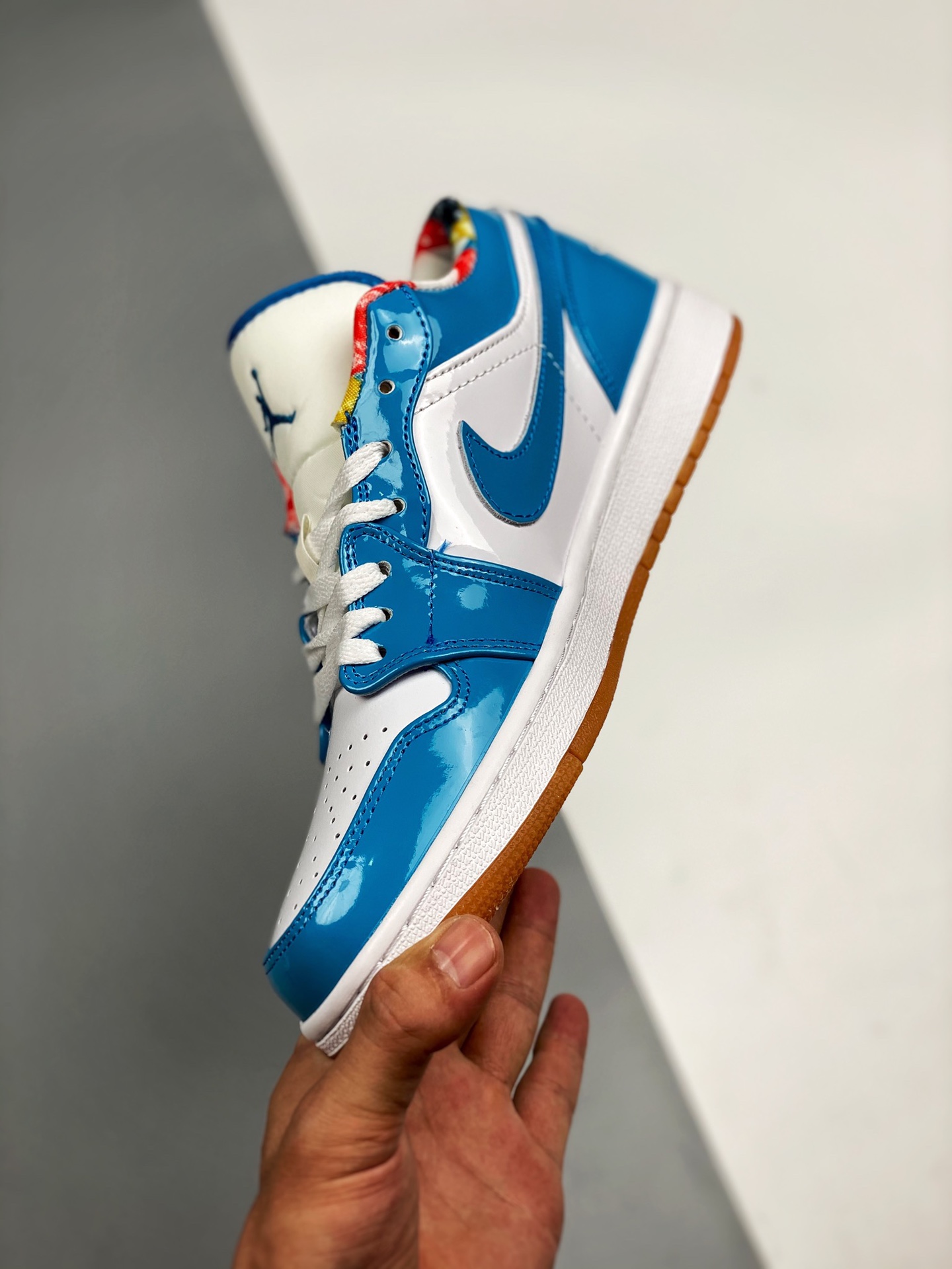 Air Jordan 1 Low Patent Leather and Gum Soles For Sale