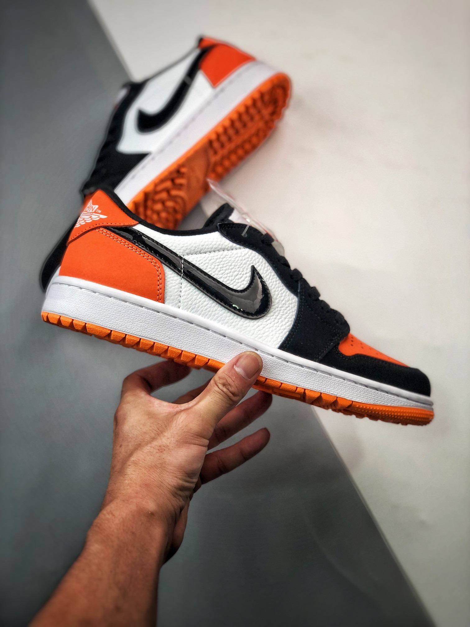 Air Jordan 1 Low Wear-Away Black Green For Sale