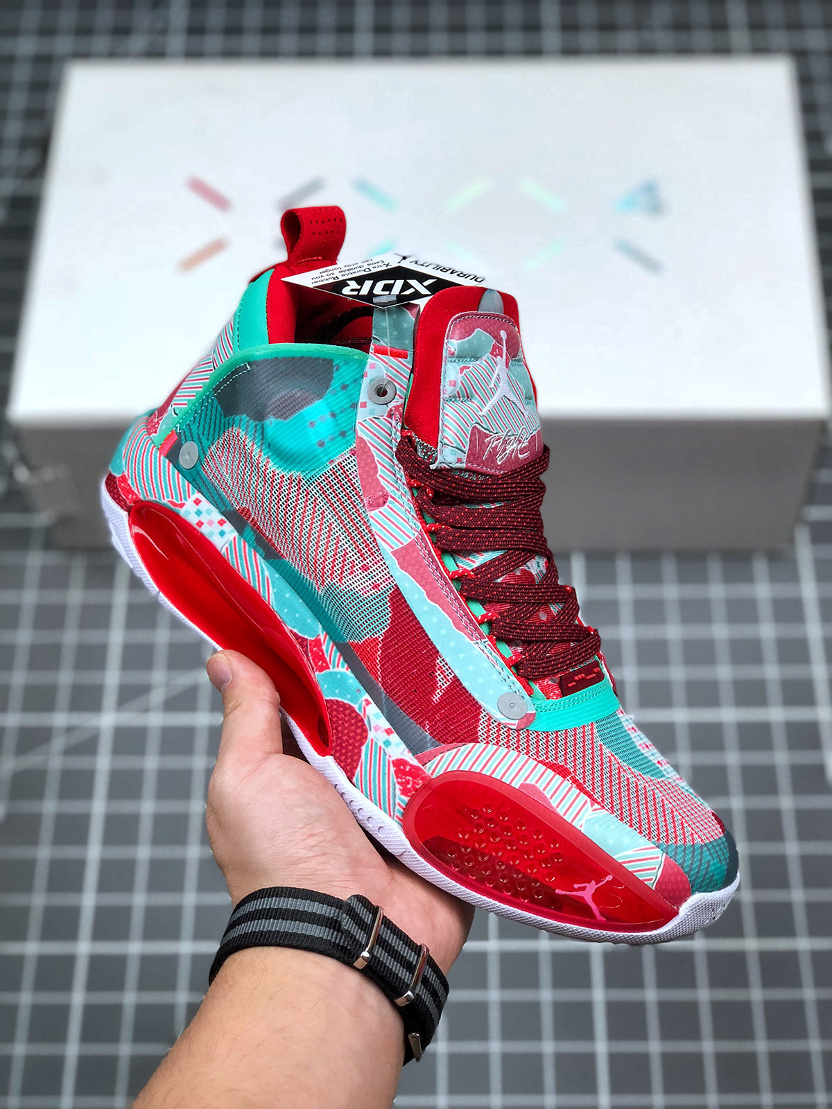 Air Jordan 34 “Wrapping Paper” Christmas PE On Sale