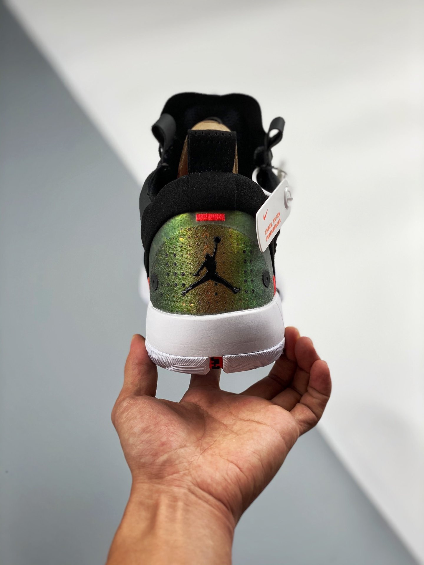 Air Jordan 34 Low “Heritage” Black/Metallic Silver-White-Red Orbit