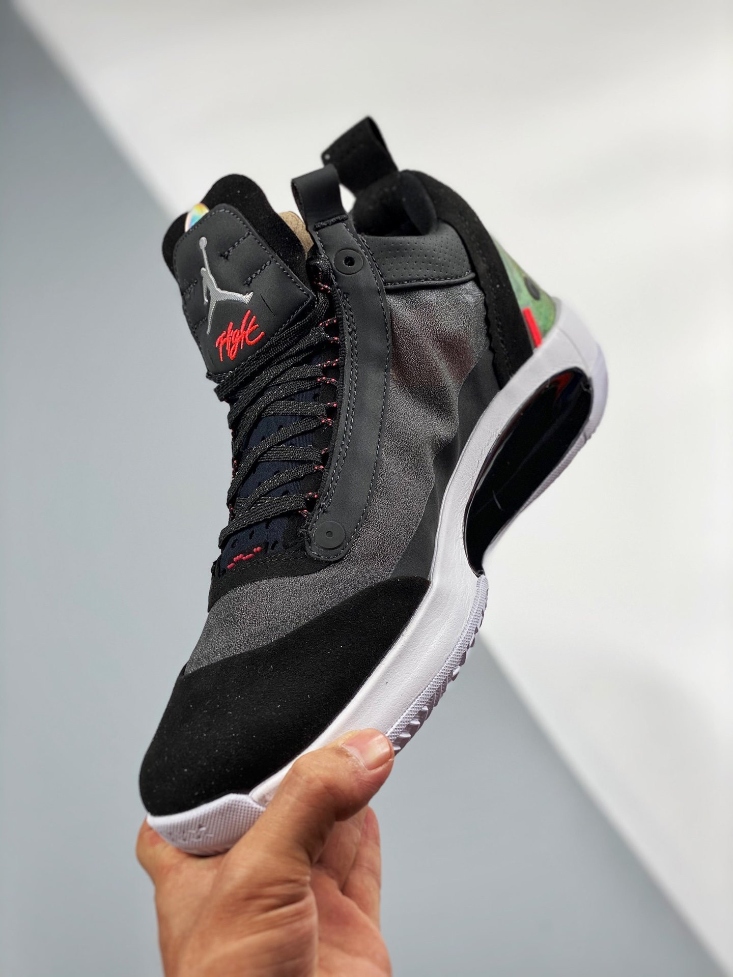 Air Jordan 34 Low “Heritage” Black/Metallic Silver-White-Red Orbit