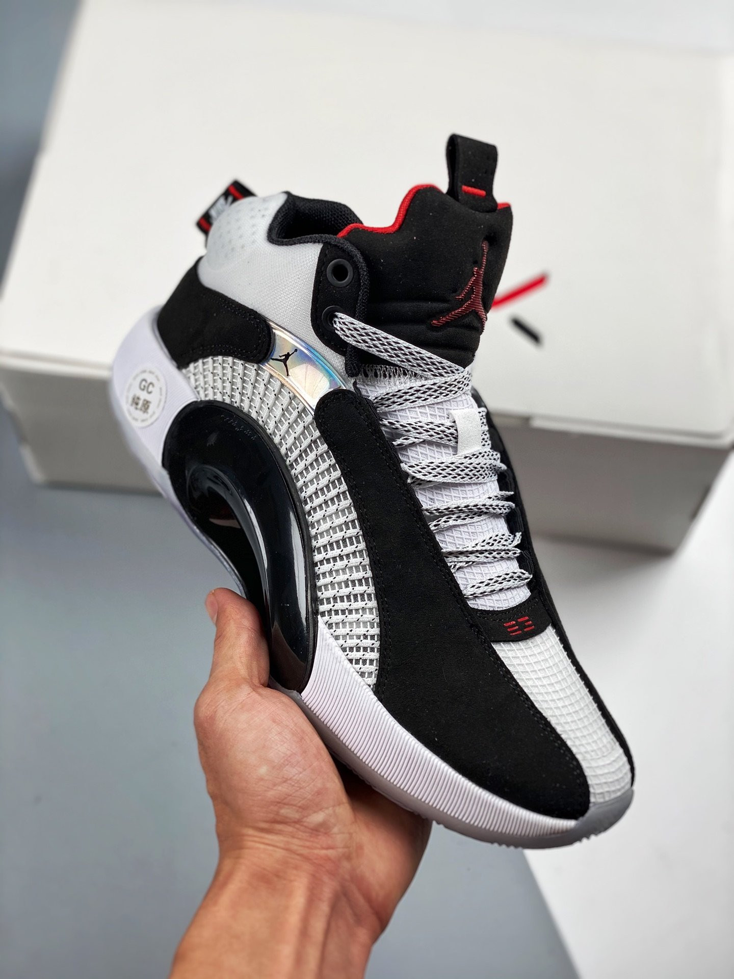 Air Jordan 35 “DNA” White/Black-Fire Red On Sale