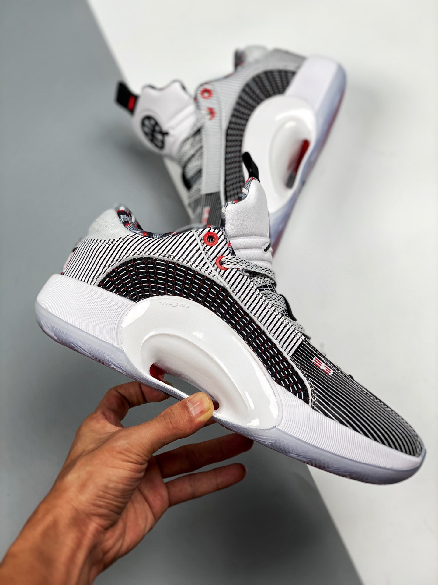 Air Jordan 35 Low “Quai 54” White/Black-University Red On Sale