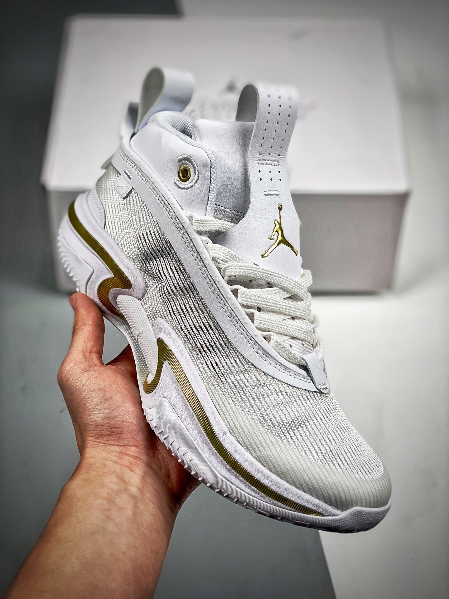Air Jordan 36 “Glory” White/Black-Metallic Gold On Sale