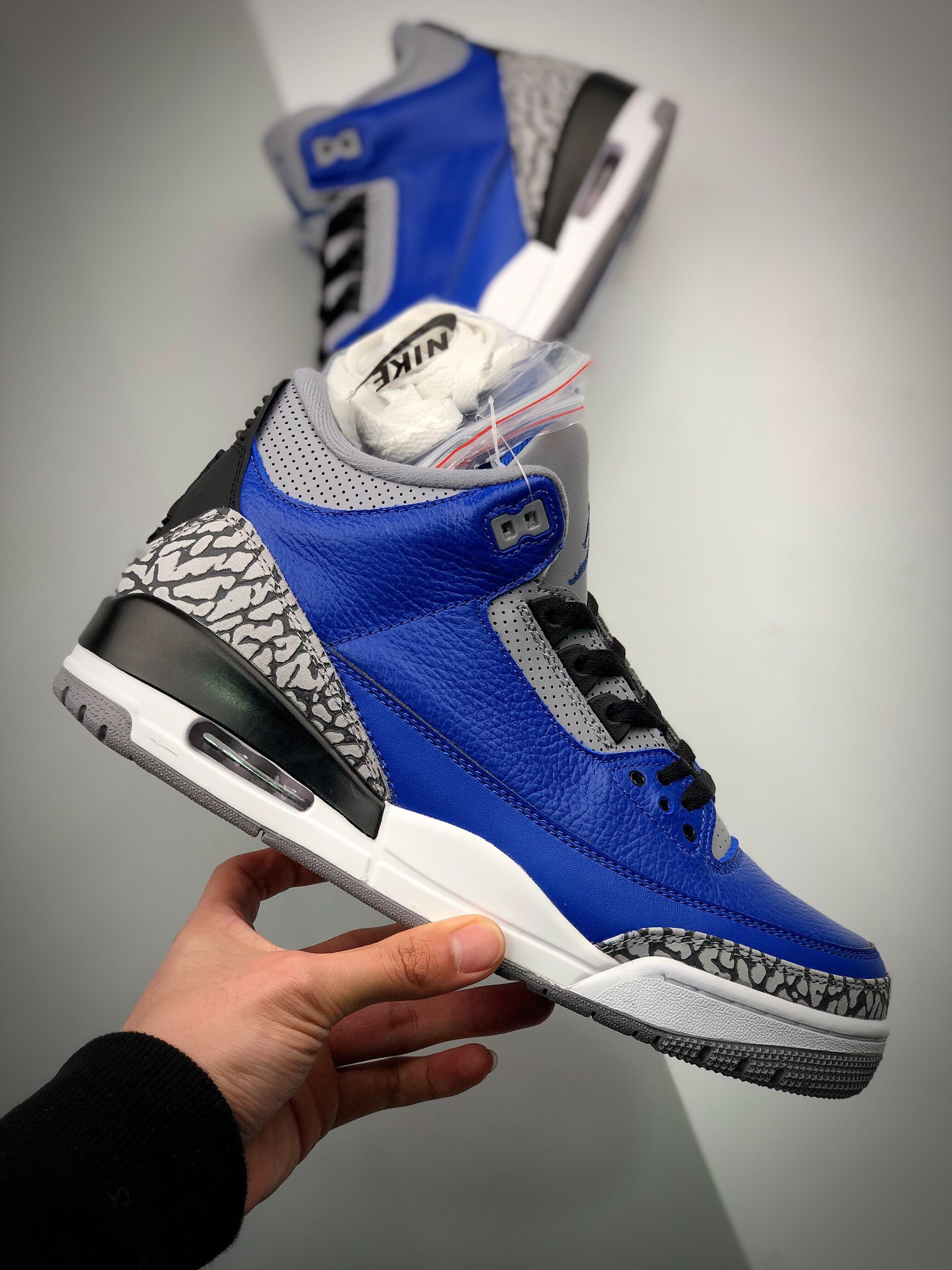 Air Jordan 3 “Blue Cement” Varsity Royal/Cement Grey For Sale