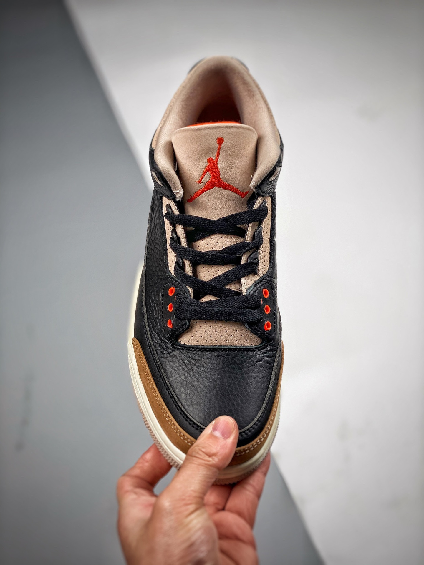 Air Jordan 3 “Desert Elephant” Black/Rush Orange /Fossil Stone/Sail For Sale