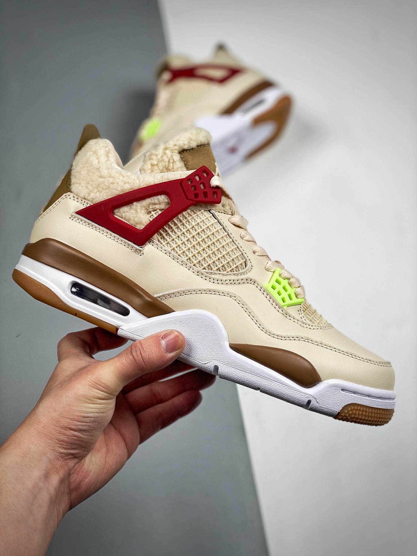Air Jordan 4 “Where The Wild Things Are” Sail/University Red-Hemp-Barely Volt For Sale