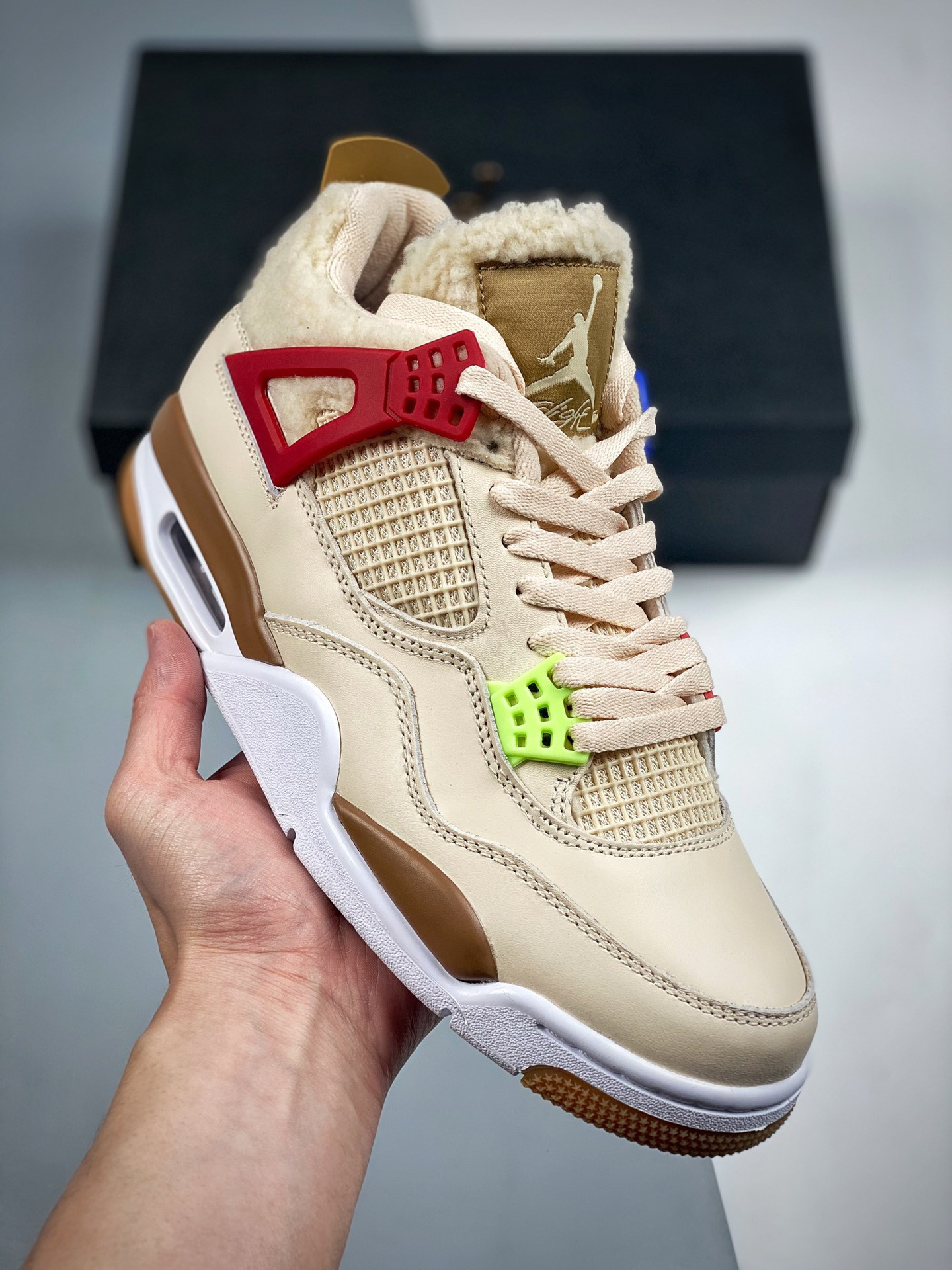 Air Jordan 4 “Where The Wild Things Are” Sail/University Red-Hemp-Barely Volt For Sale