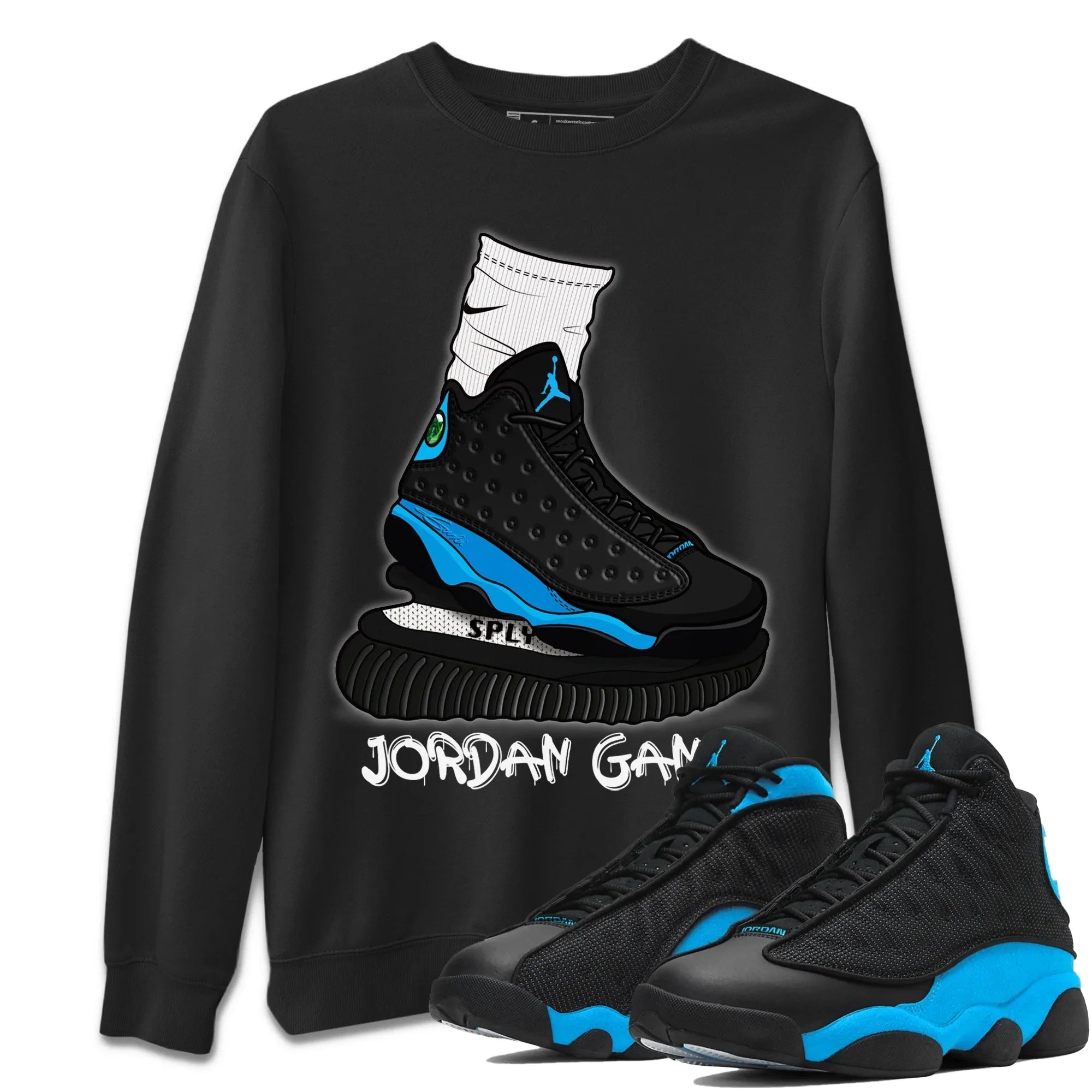 Air Jordan Gang Unisex Sweater – Air Jordan 13 UNC, Sneakers Matching Sweater