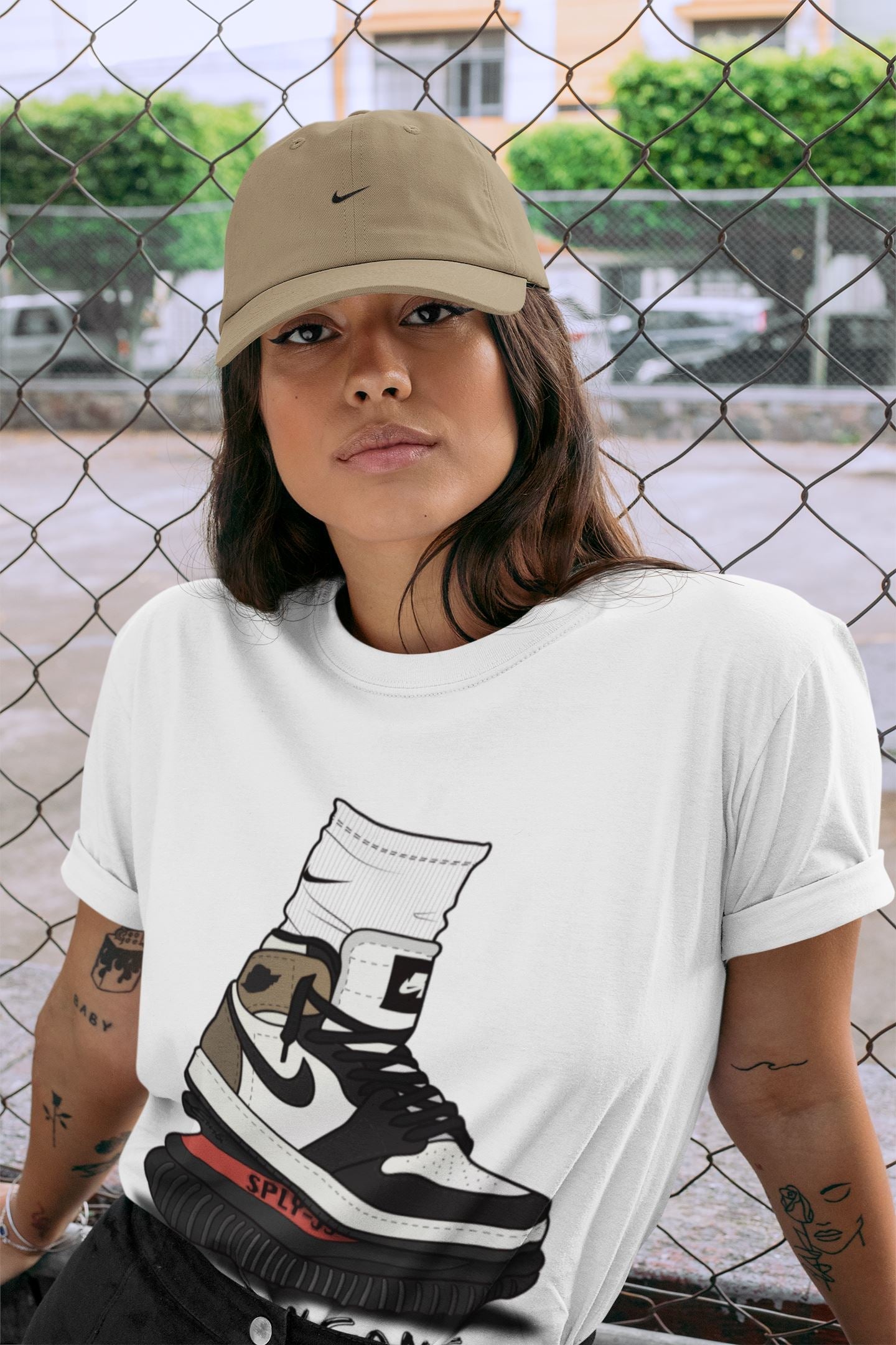 Air Jordan Gang Unisex Sweater – Air Jordan 1 Dark Mocha, Sneakers Matching Sweater