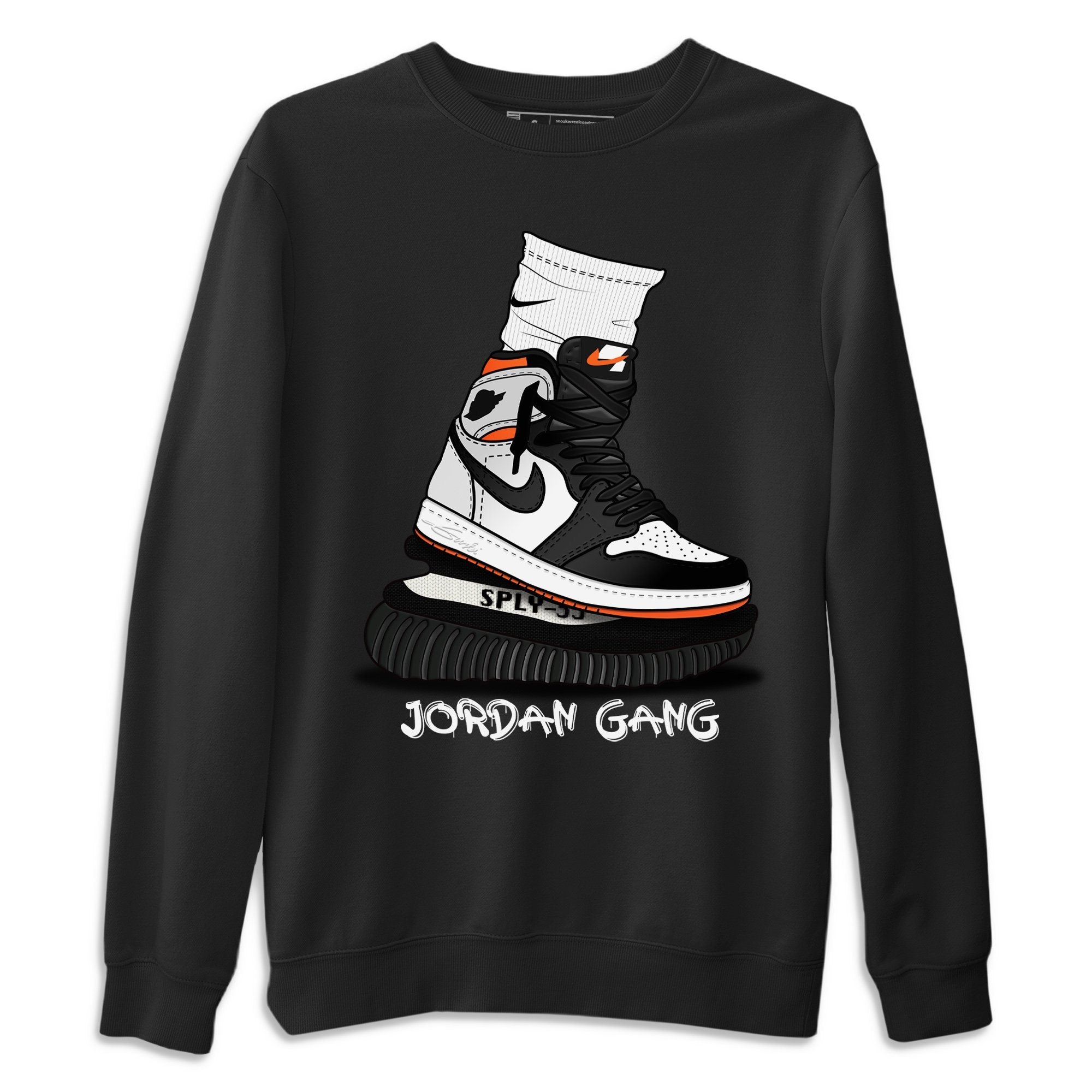 Air Jordan Gang Unisex Sweater – Air Jordan 1 Electro Orange, Sneakers Matching Sweater