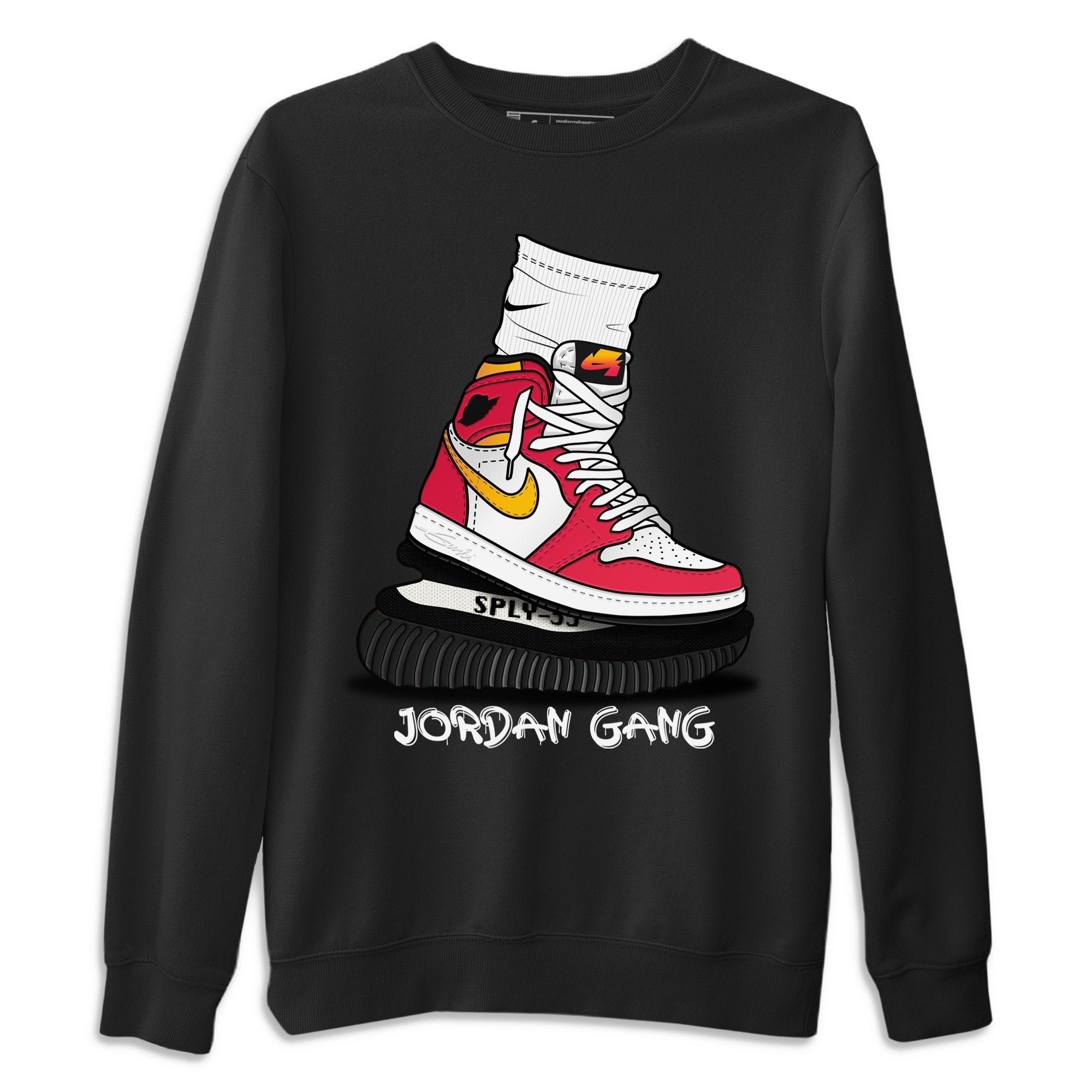 Air Jordan Gang Unisex Sweater – Air Jordan 1 Light Fusion Red, Sneakers Matching Sweater