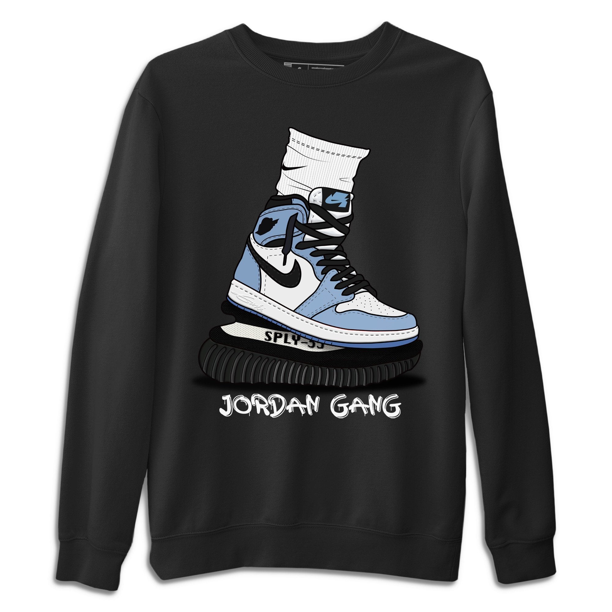 Air Jordan Gang Unisex Sweater – Air Jordan 1 University Blue, Sneakers Matching Sweater