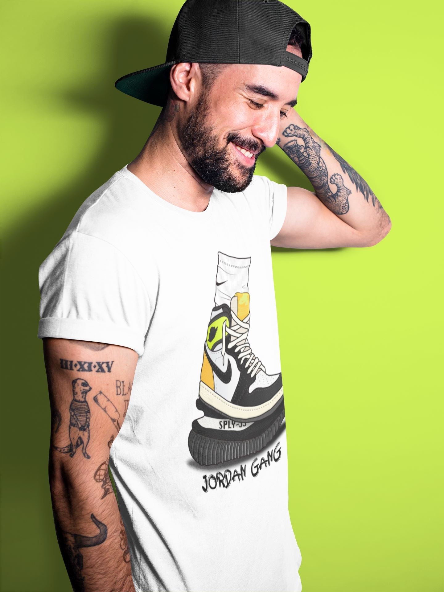 Air Jordan Gang Unisex Sweater – Air Jordan 1 Volt Gold, Sneakers Matching Sweater