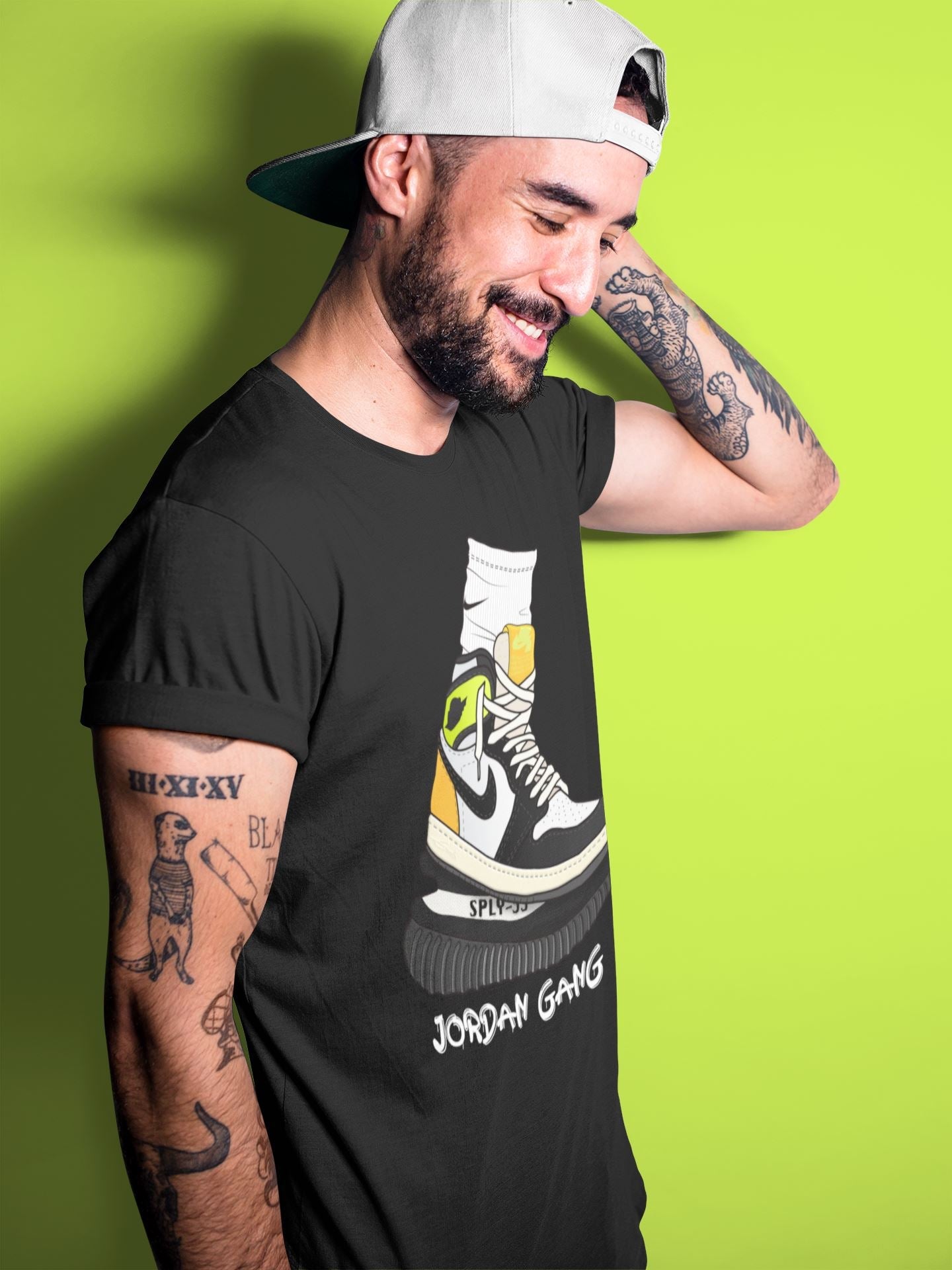 Air Jordan Gang Unisex Sweater – Air Jordan 1 Volt Gold, Sneakers Matching Sweater