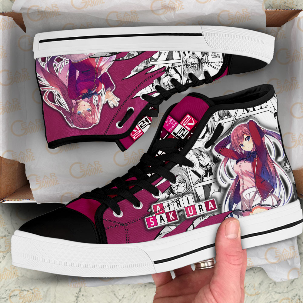 Airi Sakura High Top Shoes Classroom of the Elite Anime Sneakers