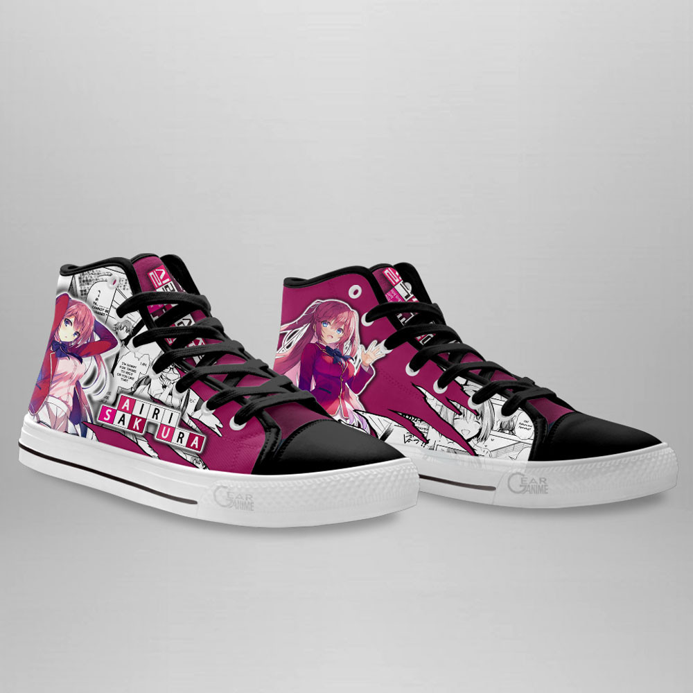 Airi Sakura High Top Shoes Classroom of the Elite Anime Sneakers