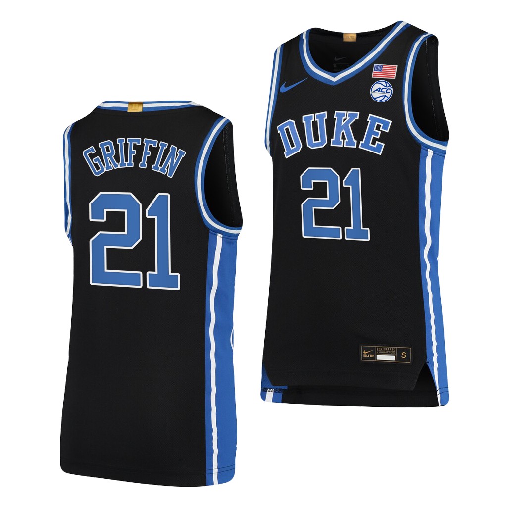 AJ Griffin #21 Duke Blue Devils 2021-22 College Limited Black Jersey