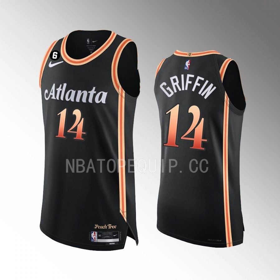AJ Griffin 2022-23 Hawks #14 City Edition Jersey Black