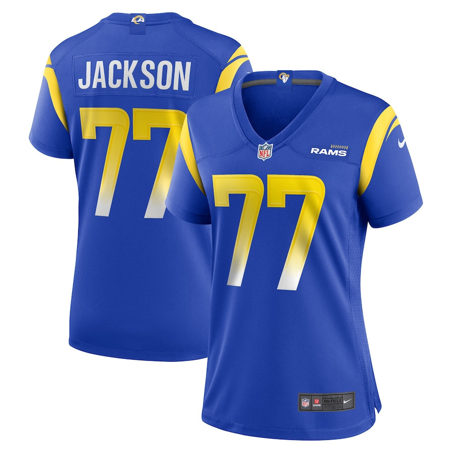 AJ Jackson Los Angeles Rams Women’s Stitched Jersey – Royal