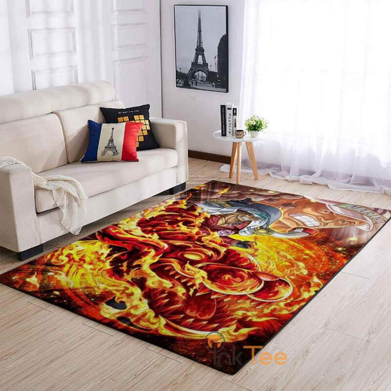 Akainu One Piece Area Rectangle Rug