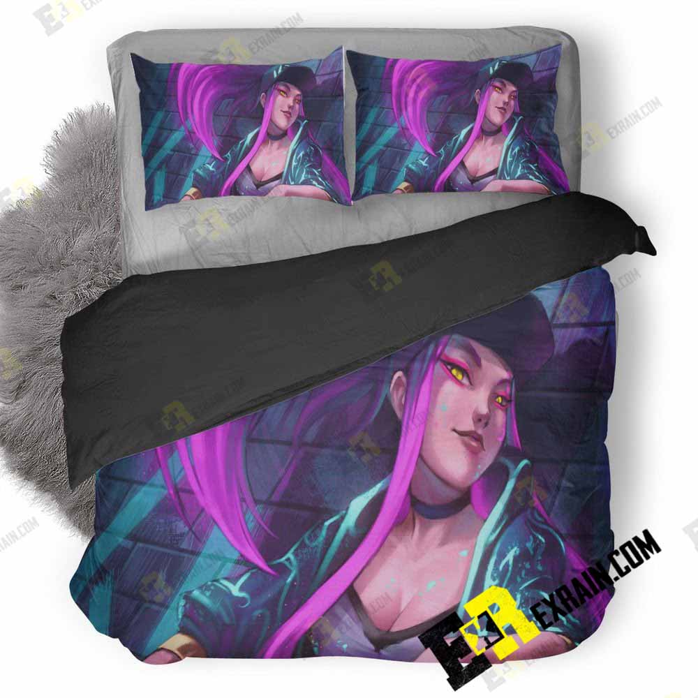 Akali Artwork Vu 3D Customized Duvet Cover Bedding Set