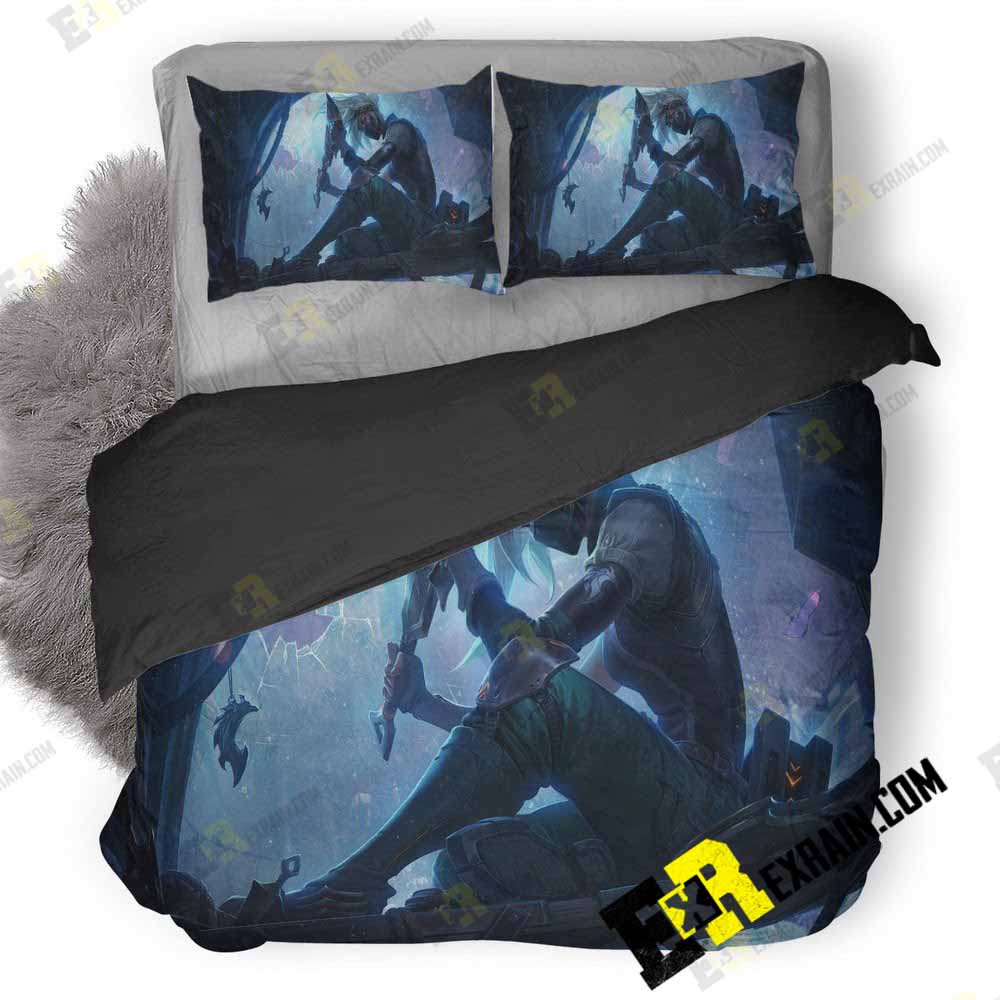 Akali League Of Legends Art J 3D Customized Duvet Cover Bedding Set