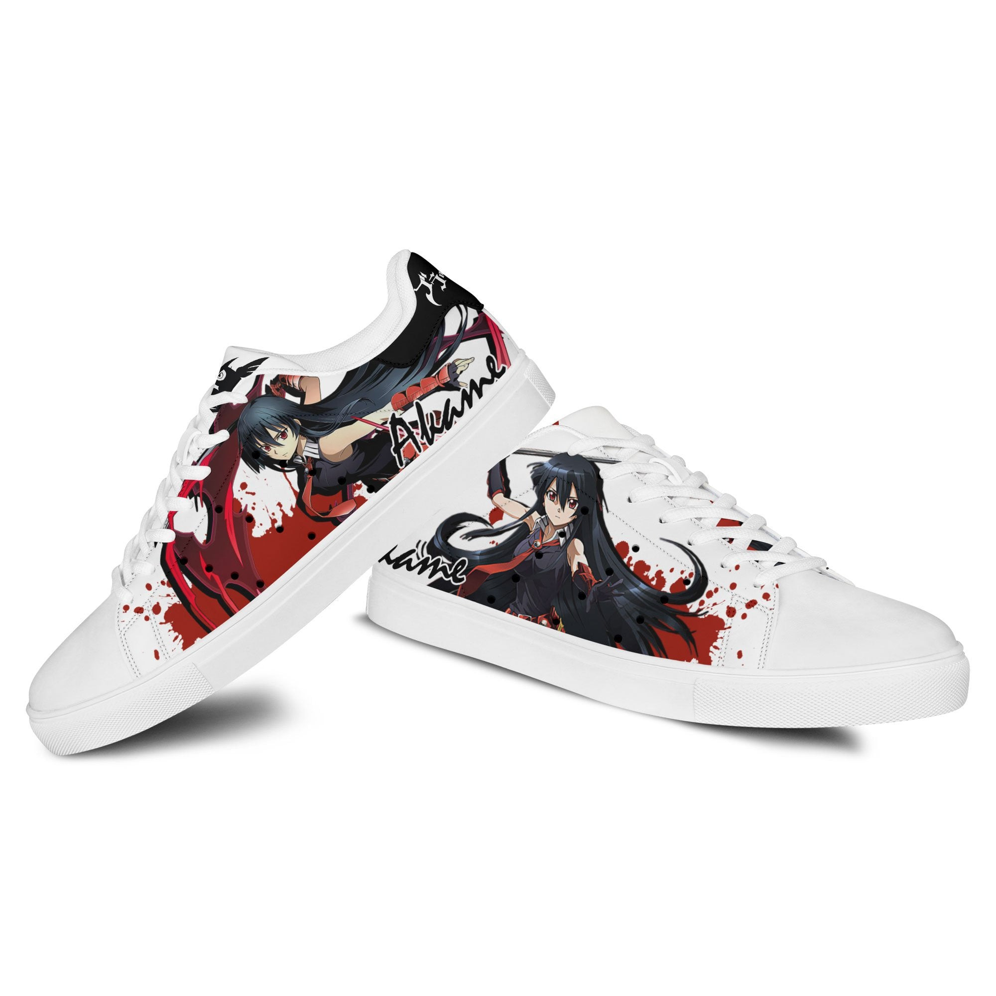 Akame Ga Kill Akame Skate Sneakers Custom Anime Shoes