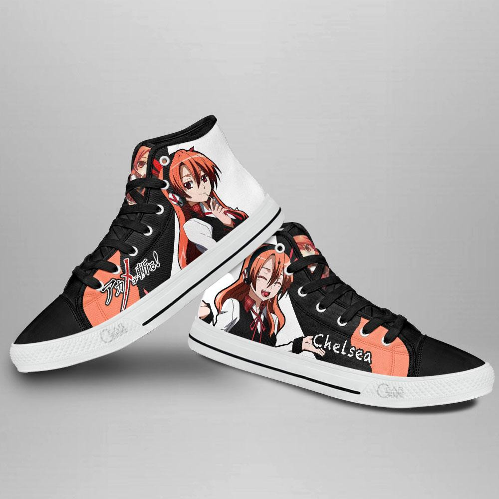 Akame ga Kill Chelsea High Top Shoes Custom Anime Sneakers