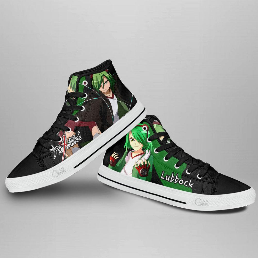 Akame ga Kill Lubbock High Top Shoes Custom Anime Sneakers