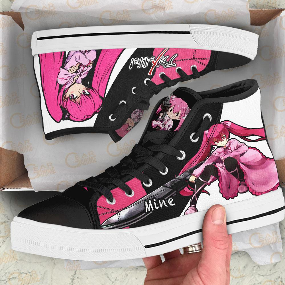 Akame ga Kill Mine High Top Shoes Custom Anime Sneakers