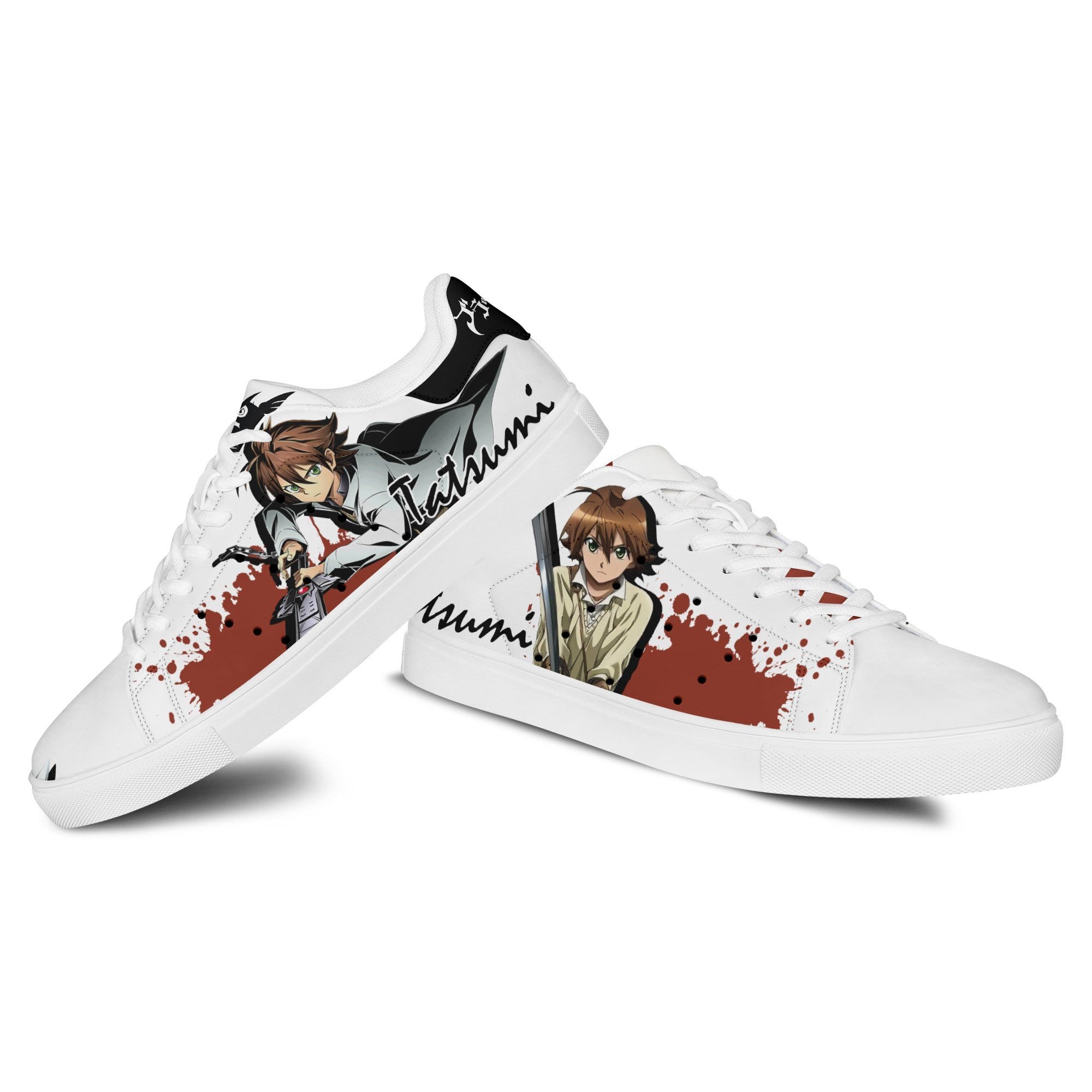 Akame Ga Kill Tatsumi Skate Sneakers Custom Anime Shoes