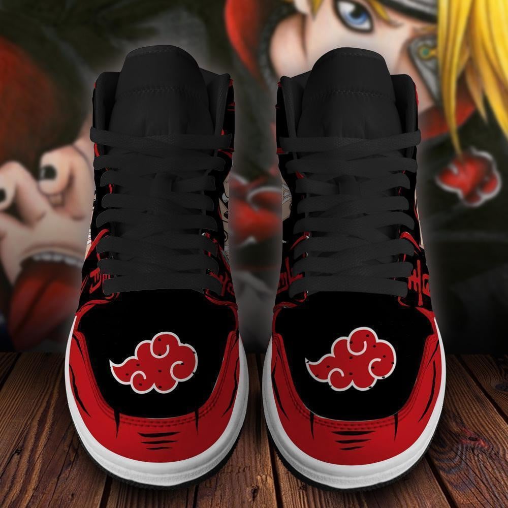 Akatsuki (AKT) Deidara Shoes Hand Skill Costume Anime JD1s Sneakers, Air Jordan Hightop