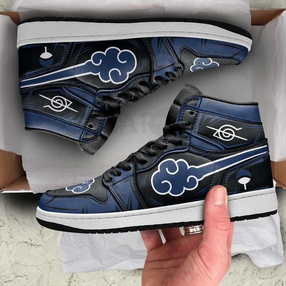 Akatsuki (AKT) JD1s Sneakers Blue Anime Shoes, Air Jordan Hightop