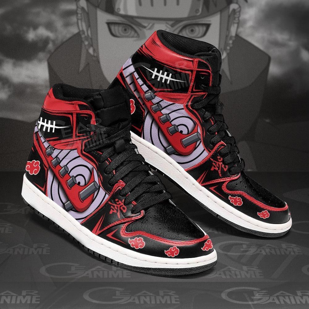 Akatsuki (AKT) Six-path Pain JD1s Sneakers Anime Shoes, Air Jordan Hightop