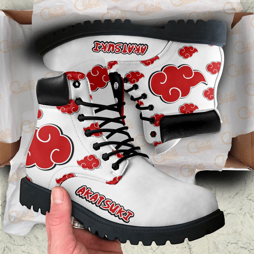 Akatsuki Boots Anime Custom Shoes