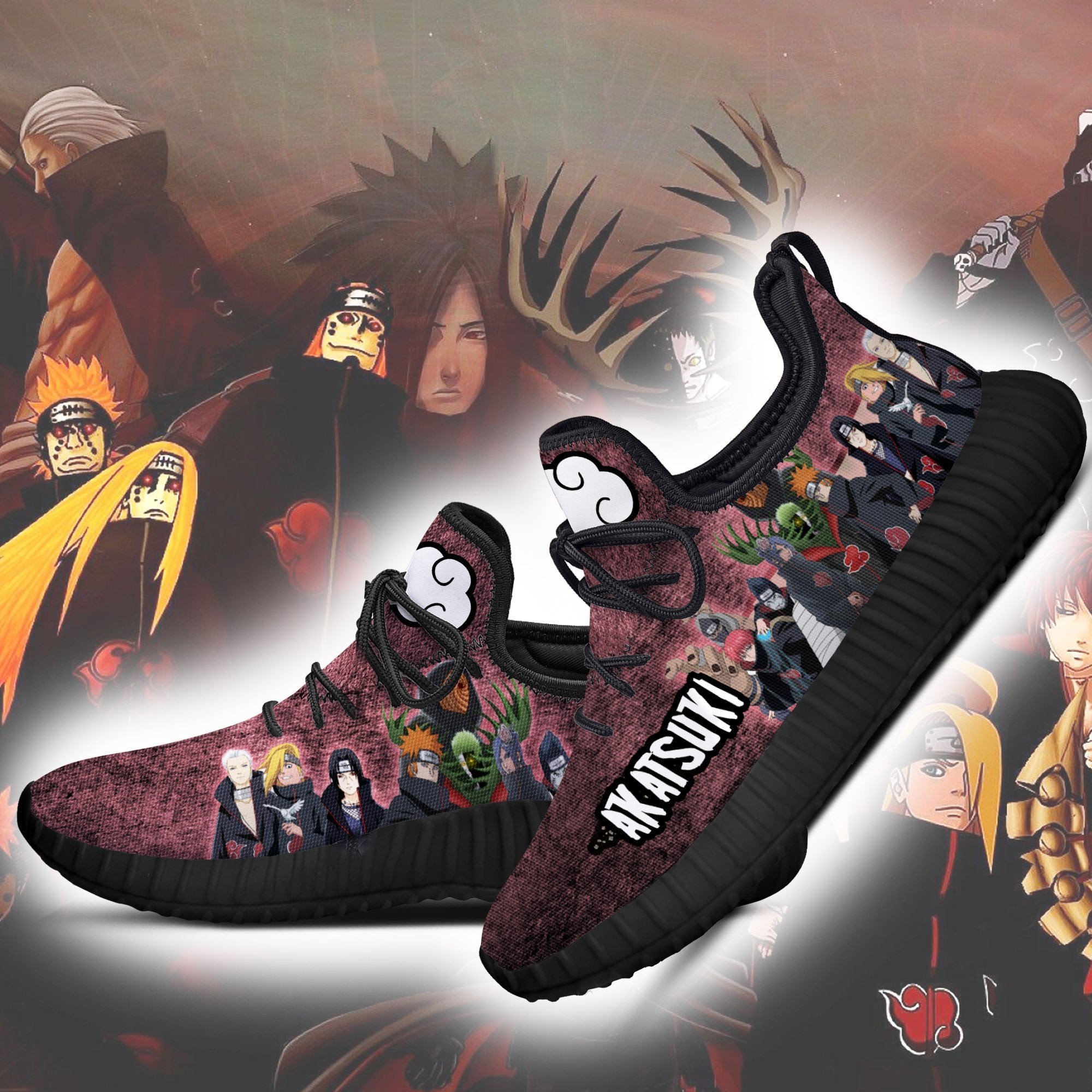 Akatsuki Clan Members Reze Shoes Anime Shoes Fan Gift Idea