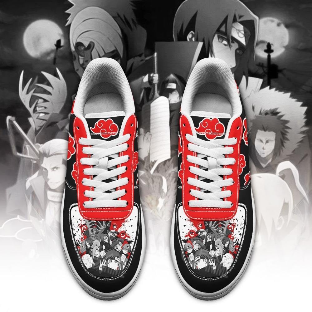 Akatsuki Cloud Air Sneakers Custom Black NRT Anime Shoes
