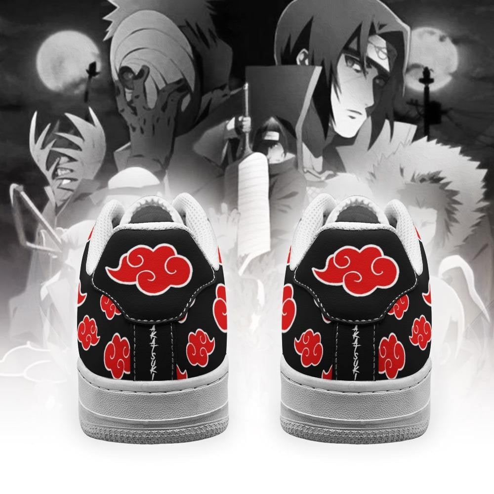 Akatsuki Cloud Air Sneakers Custom Black NRT Anime Shoes