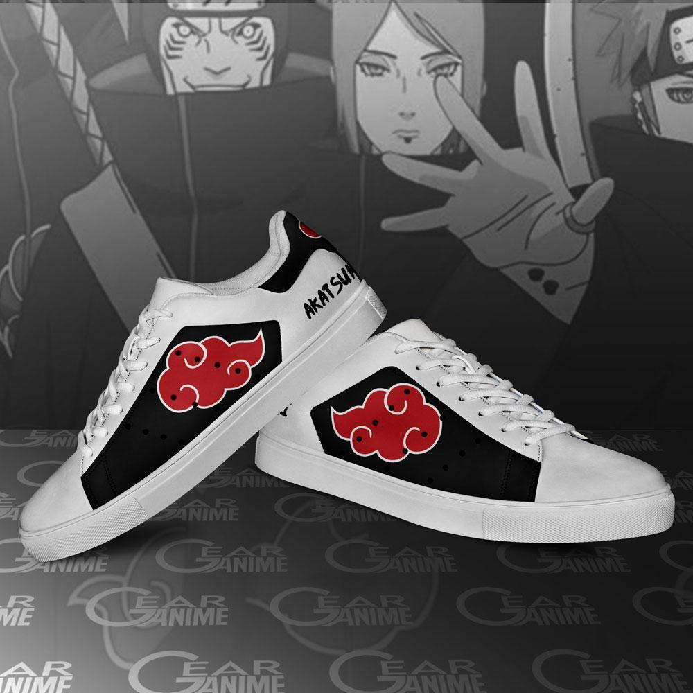 Akatsuki Cloud Skate Shoes Anime Custom Shoes