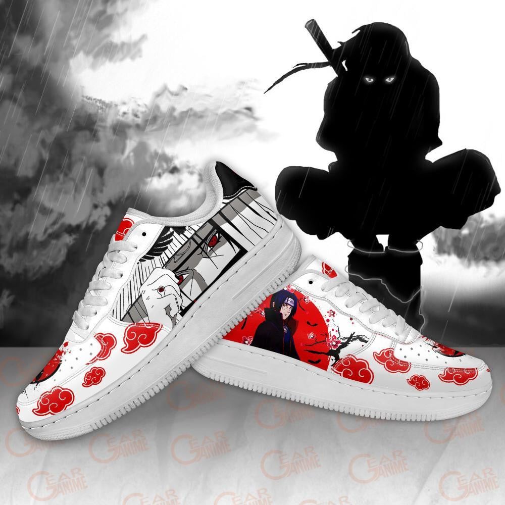 Akatsuki Itachi Air Sneakers Japan Style Custom Anime Shoes