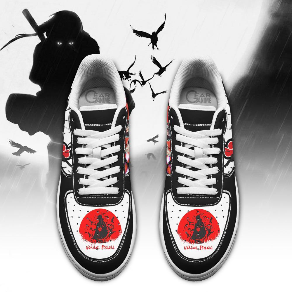 Akatsuki Itachi Air Sneakers Just Jutsu It Custom Anime Shoes