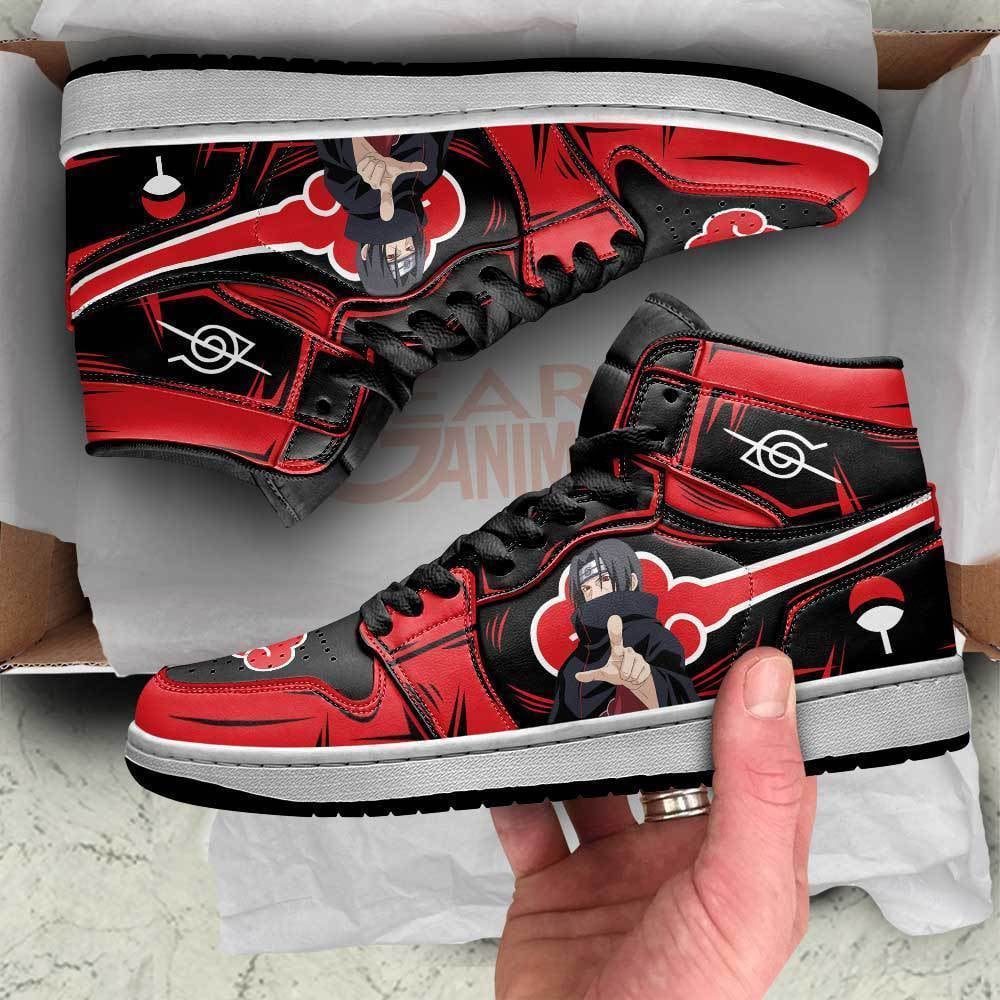 Akatsuki Itachi JD1s Sneakers Shoes For Fans, Air Jordan Hightop
