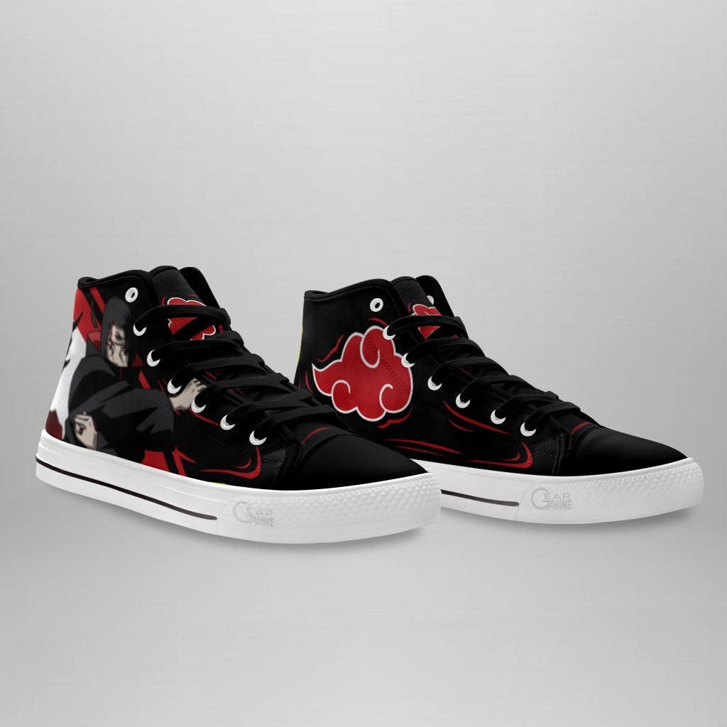 Akatsuki Itachi Jutsu High Top Shoes Custom Anime Sneakers