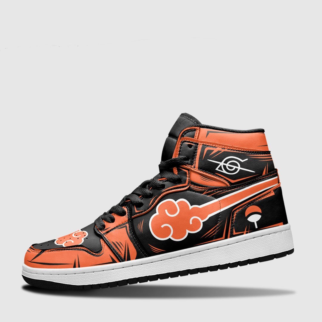 Akatsuki JD1s Sneakers Orange Anime Shoes For Fans, Air Jordan Hightop