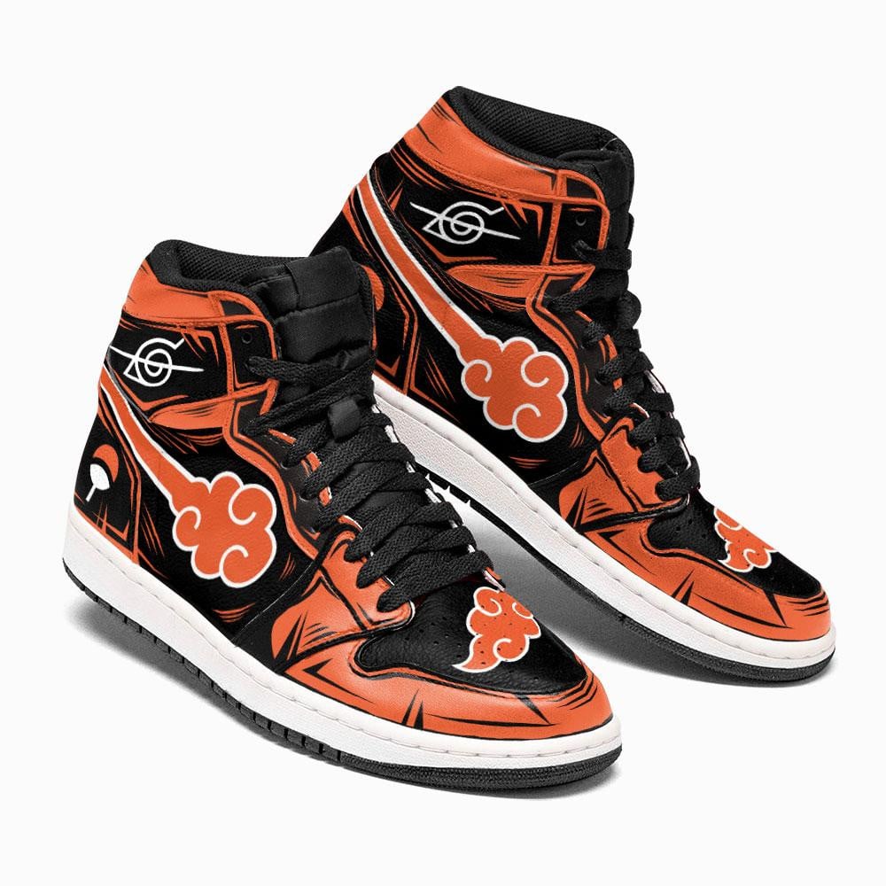 Akatsuki JD1s Sneakers Orange Anime Shoes For Fans, Air Jordan Hightop